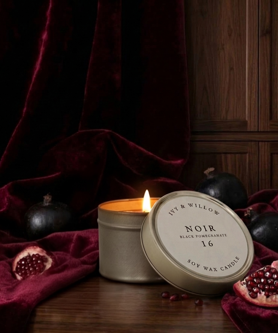 NOIR Black Pomegranate Mini Tin 100g
