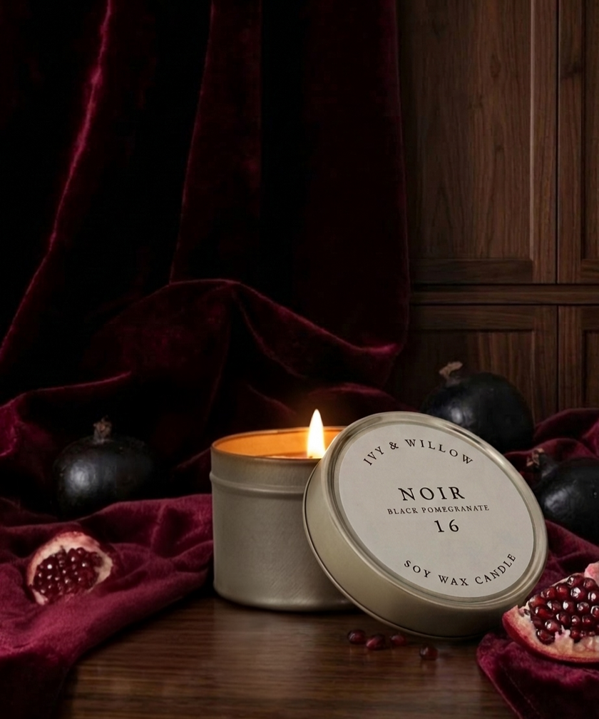 NOIR Black Pomegranate Mini Tin 100g