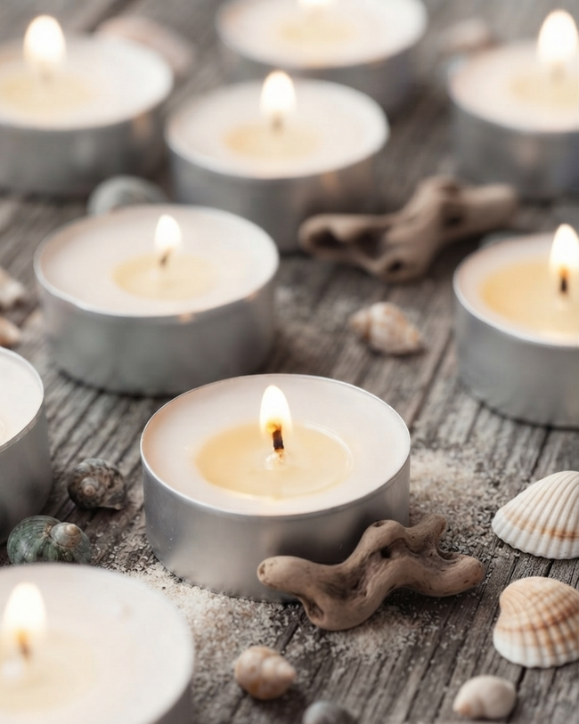 COASTAL Seaweed & Juniper - Tealights Pack of 5