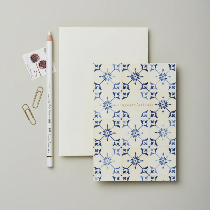 Ecru Tile 'Congratulations'