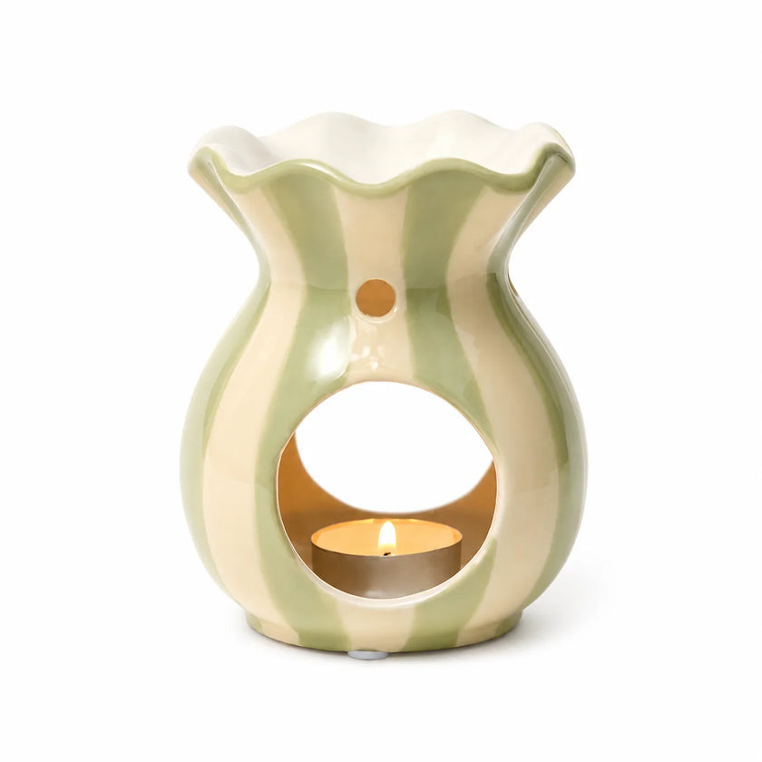 Green Striped Ripple Burner