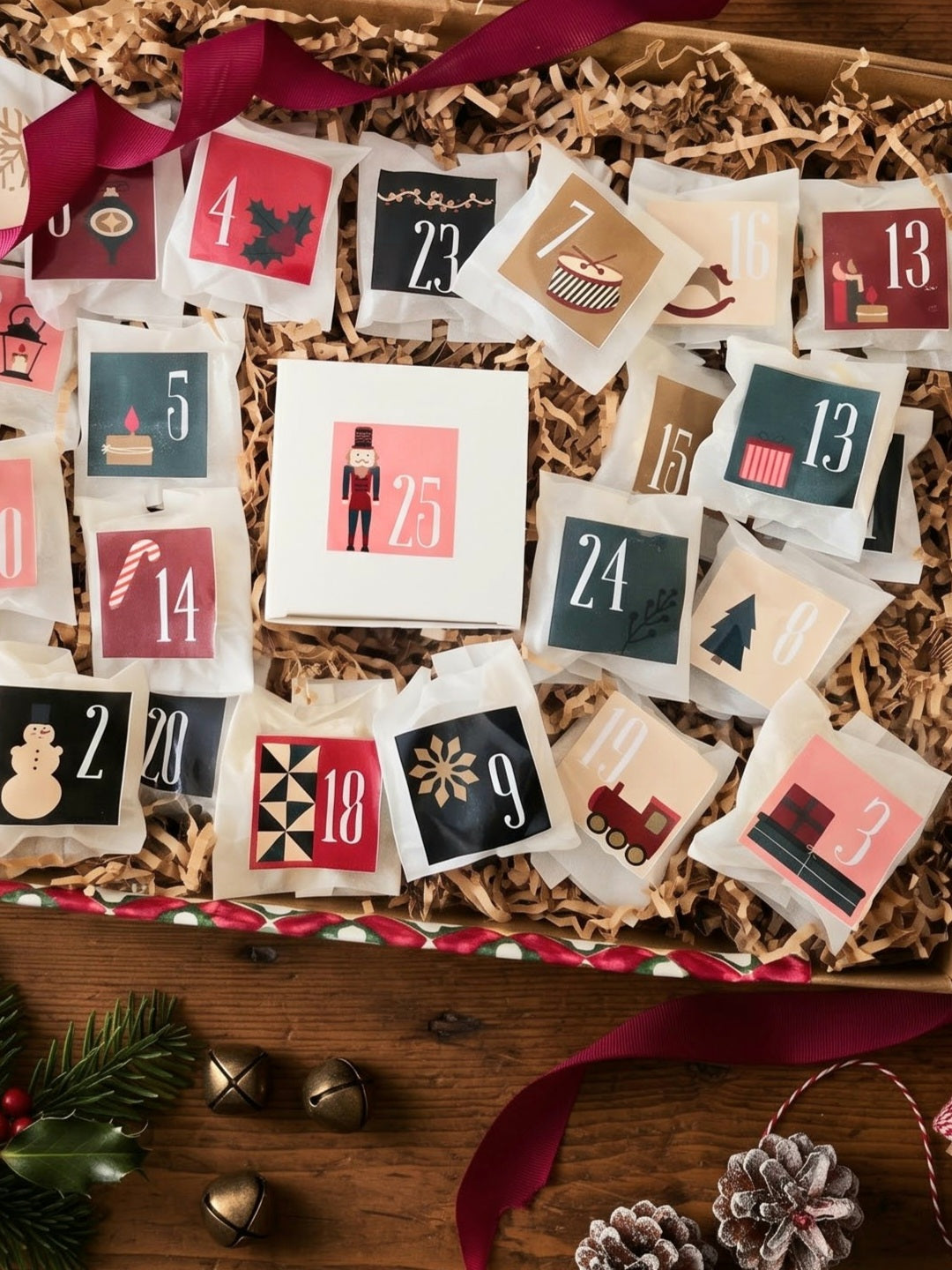 24 Days Of Christmas Advent Tealight Box
