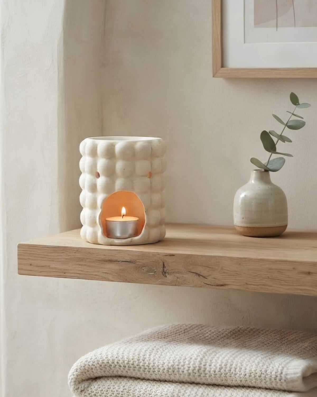 White Bubble Dolomite Burner