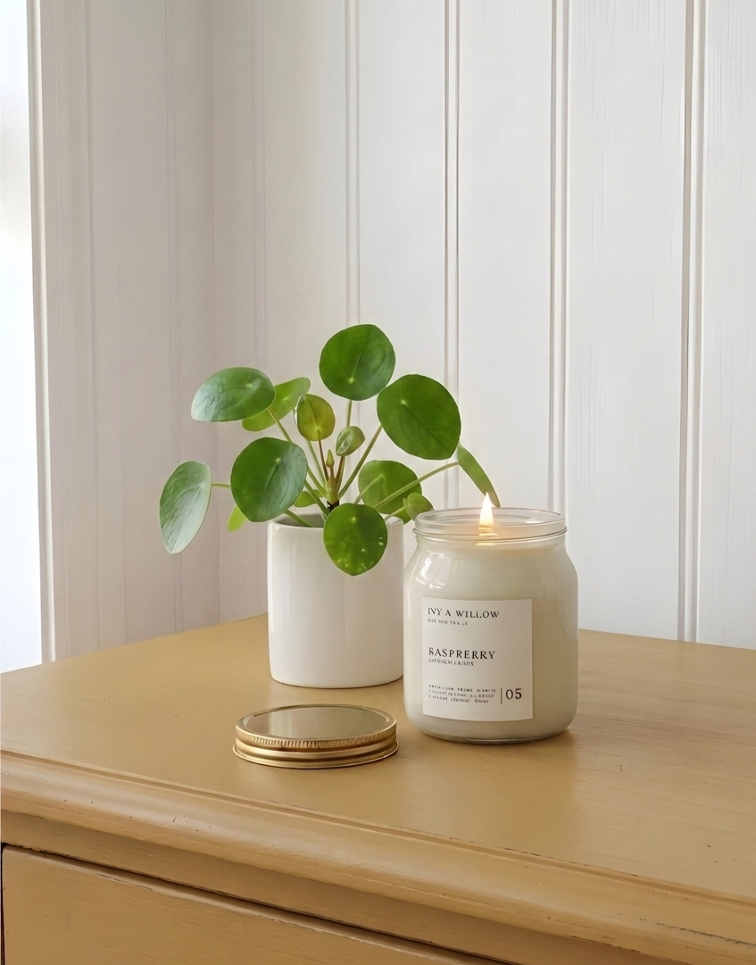 RASPBERRY & Peppercorn  Medium Candle 300g