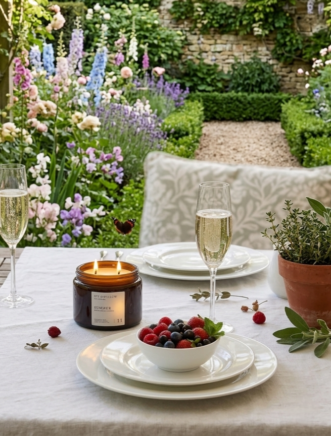 SUMMER Rhubarb & Berries Large Candle 500g