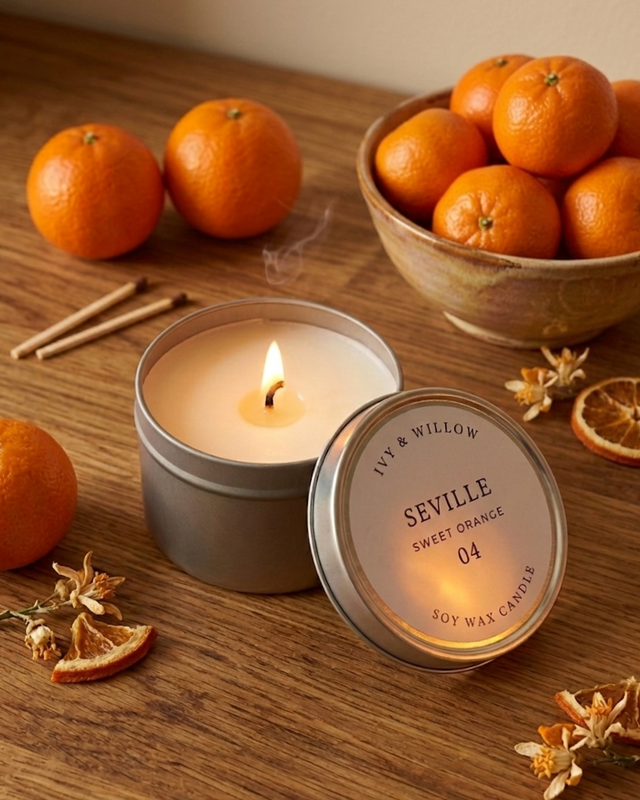SEVILLE Amber & Sweet Orange Mini Tin 125g