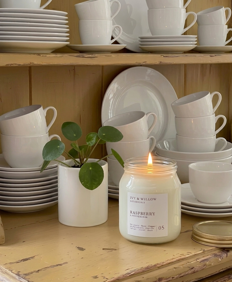 RASPBERRY & Peppercorn  Medium Candle 300g